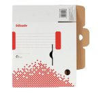Scatola archivio Speedbox - dorso 8 cm - 35 x 25 cm - bianco e rosso - Esselte