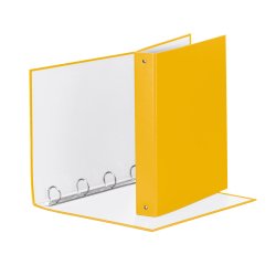 Raccoglitore Meeting - 4 anelli tondi 30 mm - dorso 4 cm - 22x30 cm - PPL - giallo - Esselte