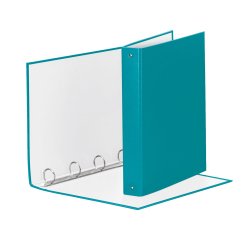 Raccoglitore Meeting - 22 x 30 cm - 4 anelli tondi 30 mm - dorso 4 cm - PP - turchese - Esselte