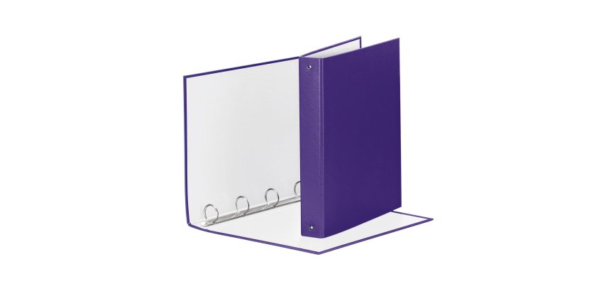 Raccoglitore Meeting - 22 x 30 cm - 4 anelli tondi 30 mm - dorso 4 cm - PP - lilla - Esselte