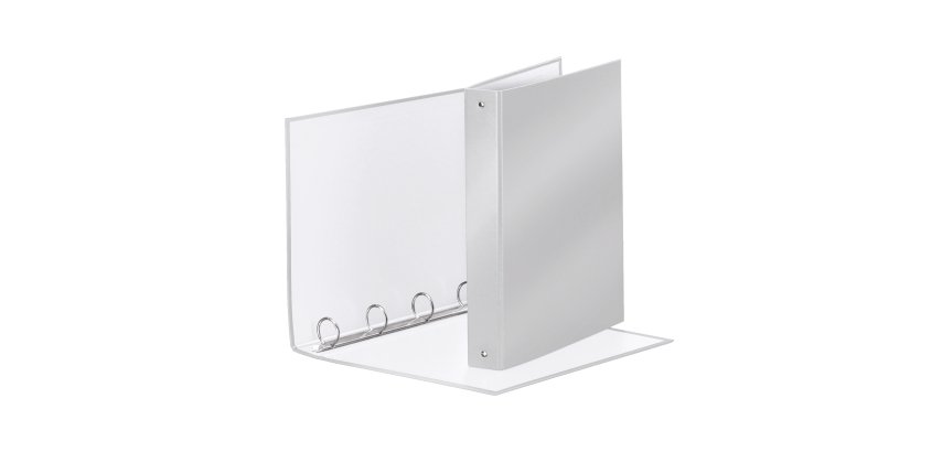 Raccoglitore Meeting - 22 x 30 cm - 4 anelli tondi 30 mm - dorso 4 cm - PP - grigio metallizzato - Esselte