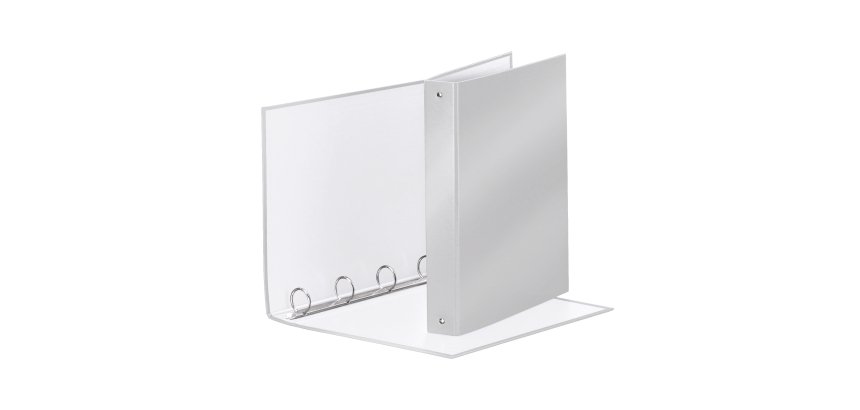 Raccoglitore Meeting - 22 x 30 cm - 4 anelli tondi 30 mm - dorso 4 cm - PP - grigio metallizzato - Esselte