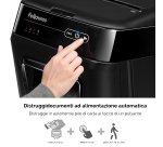 Distruggidocumenti AutoMax 200C - a frammenti - 32L - Fellowes