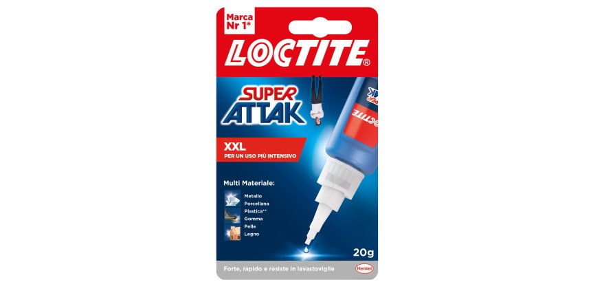 Colla Super Attak XXL - 20 gr - trasparente - Loctite