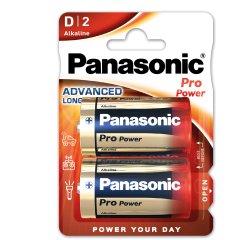 Pila torcia - D - LR20 - ProPower - Panasonic - blister 2 pezzi