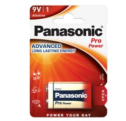 Pila Transistor - 9V - ProPower - 6R61 - Panasonic - blister 1 pezzo