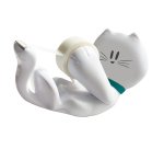 Dispenser Kitty - per nastri 33 m - 1 rotolo Scotch Magic 810 incluso - bianco - Scotch