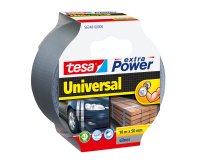 Nastro adesivo Extra Power Universal - 50 mm x 10 m - tela plastificata - grigio - Tesa