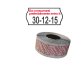 Rotolo da 1000 etichette a onda per Printex Smart 8/2612 - DA CONSUMARSI  - 26x12 mm - adesivo permanente - bianco -  Printex - pack 10 rotoli