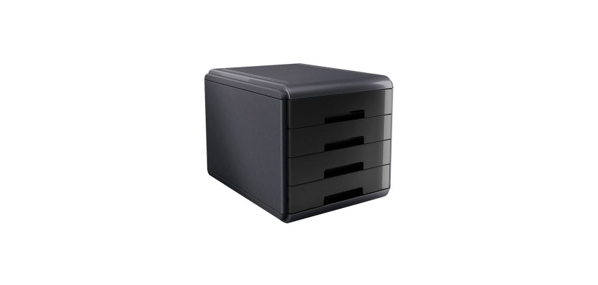 ARDA 18P4PN desk drawer organizer Polypropylene (PP), Polystyrol Black