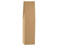 Scatola Onda - 1 bottiglia - in cartone - 9 x 9 x 37 cm - avana - Scotton
