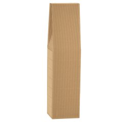 Scatola Onda - 1 bottiglia - in cartone - 9 x 9 x 37 cm - avana - Scotton
