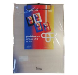 Portablocco con molla in metallo - copertina in PPL - A4 - trasparente opaco - Iternet