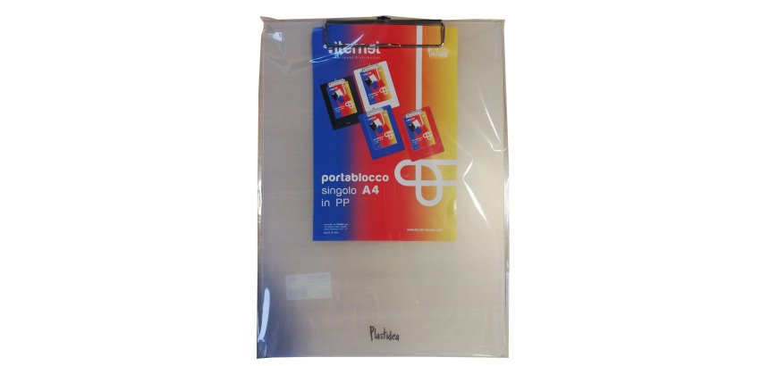 Portablocco con molla in metallo - copertina in PPL - A4 - trasparente opaco - Iternet
