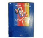 Portablocco con molla in metallo - copertina in PPL - A4 - blu - Iternet