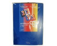 Portablocco con molla in metallo - copertina in PPL - A4 - blu - Iternet