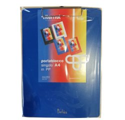Portablocco con molla in metallo - copertina in PPL - A4 - blu - Iternet