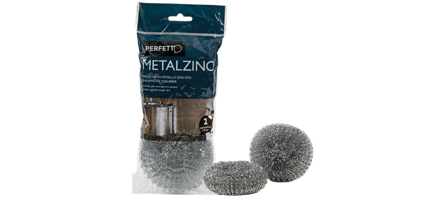Perfetto 0280C sponge Round Galvanized metal Metallic 2 pc(s)