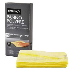 Panno Pulipolvere - con oli minerali - 45x30 cm - giallo - Perfetto - conf. 10 pezzi