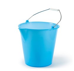 Secchio con becco - in politene - 12 L - azzurro - PerfettoFactory