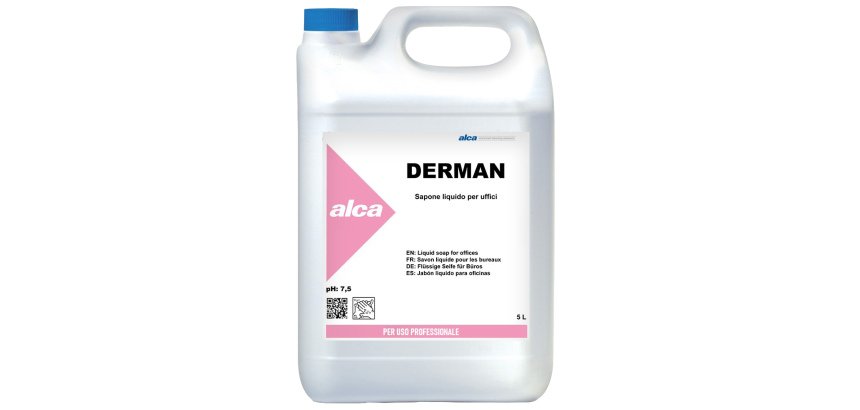 Sapone liquido Derman - fiorito - Alca - tanica da 5 L