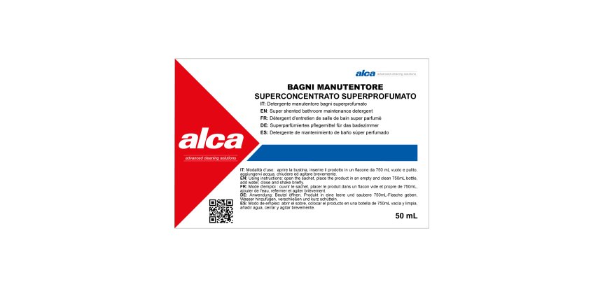 Manutentore Bagni Linea Monodose - superprofumato - Alca - bustina da 50 ml