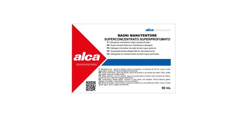 Manutentore Bagni Linea Monodose - superprofumato - Alca - bustina da 50 ml