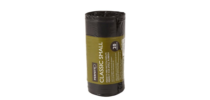 Sacchi per rifiuti Classic Small - 50x60 cm - 30 L - 10 micron - nero - Perfetto - rotolo da 20 sacchetti