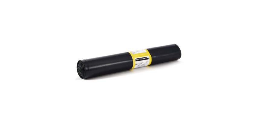 Sacchi per rifiuti Hercules - 80x110 cm - 130 L - 50 micron - nero - PerfettoFactory - rotolo da 10 sacchetti