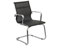 Seduta visitatore Pollux space PXV - con braccioli inclusi - nero - Unisit