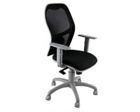 Seduta operativa Hubble Grafix - con braccioli regolabili - nero/grigio - Unisit