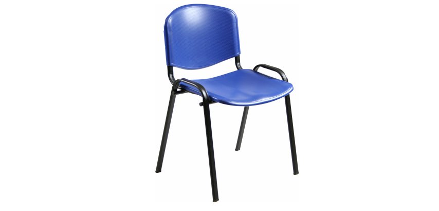 Seduta attesa Dado D5PS - senza braccioli - PPL - blu - Unisit