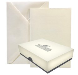 Scatola 50 biglietti partecipazione a libro + busta Medioevale - Kartos
