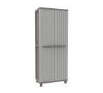 Armadio JWood 368 - 2 ante - 68 x 37,5 x 170 cm- PPL - effetto legno - grigio tortora - Terry