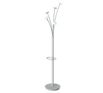 Appendiabiti - con portaombrelli - 5 posti - 187 cm - bianco - Alba