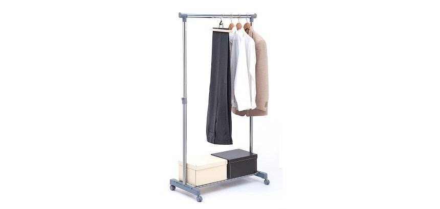 Stender appendiabiti AC9001 - con portaoggetti  - 87 cm - Serena Group