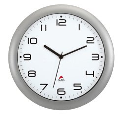 Orologio da parete Hornew - diametro 30 cm - grigio metal - Alba