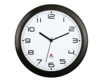 Orologio da parete Hornew - diametro 30 cm - nero - Alba