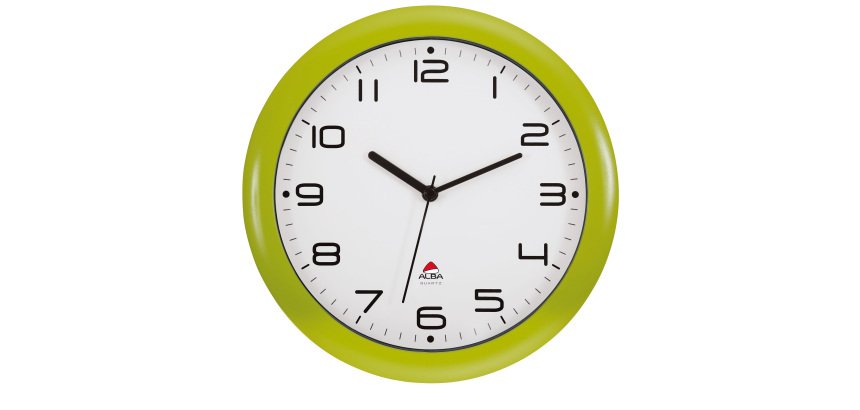 Orologio da parete Hornew - diametro 30 cm - verde - Alba