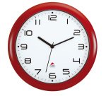 Orologio da parete Hornew - diametro 30 cm - rosso - Alba