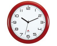 Orologio da parete Hornew - diametro 30 cm - rosso - Alba