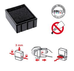 Tampone di ricambio E/Q12 - nero - Colop