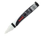 Marcatore a gesso liquido Uni Chalk Marker - punta tonda da 1,80 - 2,50 mm - bianco - Uni Mitsubishi