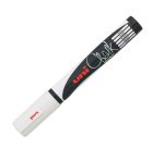Marcatore a gesso liquido Uni Chalk Marker - punta tonda da 1,80 - 2,50 mm - bianco - Uni Mitsubishi
