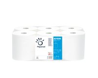 Asciugamani in rotolo Centrefeed - Maxi - 2 veli - 18 gr - 19,7 cm x 137 mt - diametro 19,3 cm - bianco - Papernet