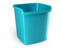 Cestino gettacarte Mydesk - altezza 32,3 cm - 15 L - turchese - Arda
