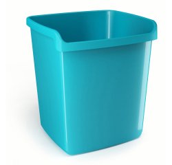 Cestino gettacarte Mydesk - altezza 32,3 cm - 15 L - turchese - Arda