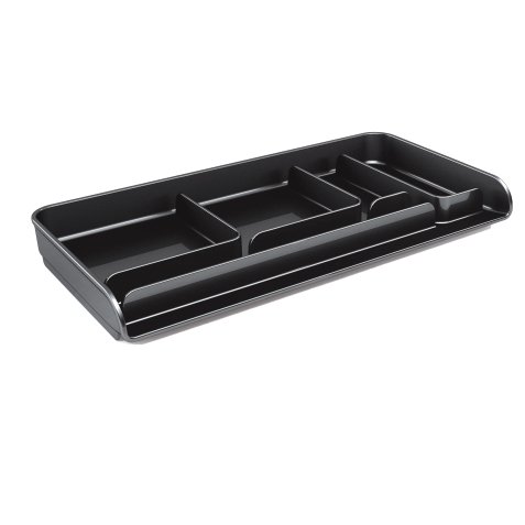 Vaschetta portacancelleria Mydesk - 26,1x12,5x2,8 cm - nero - Arda