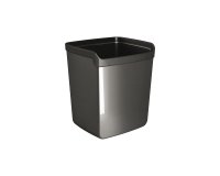 Bicchiere portapenne Mydesk - 8,7x7,4x10 cm - nero - Arda