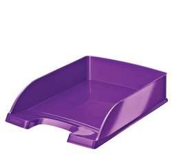 Vaschetta portacorrispondenza WOW - 25,5 x 35,7 x 7 cm - viola - Leitz